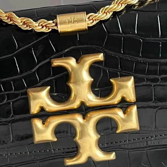💰SOLD - 77044 - Tory Burch Eleanor Embossed Small Convertible Shoulder Bag - Picture 3 of 14